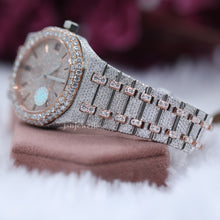 Moissanite Diamond Swiss Movement Date Watch Fully Iced out