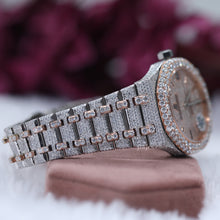 Moissanite Diamond Swiss Movement Date Watch Fully Iced out