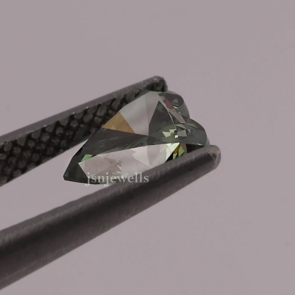 1.35 Carat Green Eco-Friendly Heart Cut Loose Diamond