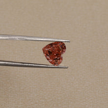 4.57 Carat Fancy Coloured Heart Cut CVD Loose Diamond