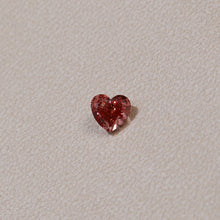 2.20 CT Fancy Vivid Pink Lab Created Heart Cut Diamond