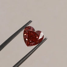 2.20 CT Fancy Vivid Pink Lab Created Heart Cut Diamond