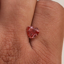 2.20 CT Fancy Vivid Pink Lab Created Heart Cut Diamond