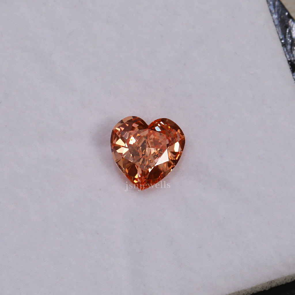 VS1-Pink 1.45 Ct Heart Cut Lab Created Loose Diamond For Her