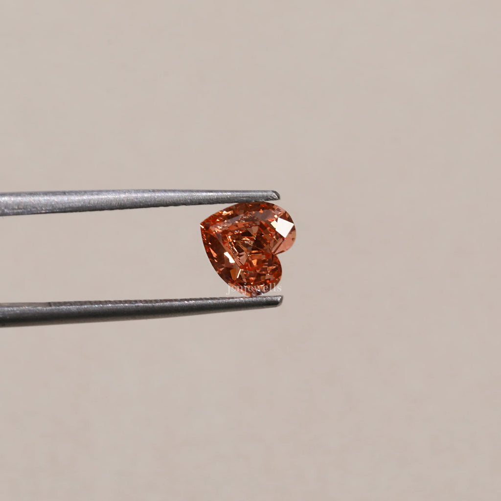 VS1-Pink 1.45 Ct Heart Cut Lab Created Loose Diamond For Her