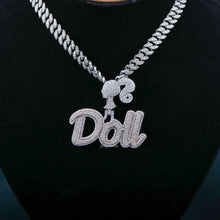 Moissanite Diamond "Doll" Hip Hop Pendant For Women's