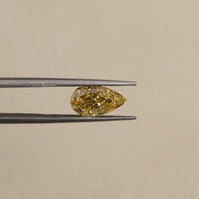 Yellow Color Loose Lab Grown Diamond Pear Cut