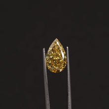 2.75 Carat Yellow Color Pear Cut Loose Diamond Use For Jewelry