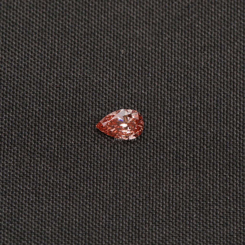 2.5 Carat Fancy Pink Loose Diamond Pear Cut Use For Custom Jewelry