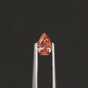 2.5 Carat Fancy Pink Loose Diamond Pear Cut Use For Custom Jewelry