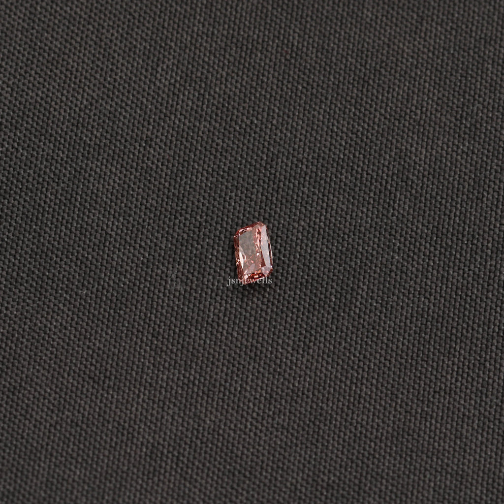 Pink Radiant Cut Fancy Loose Diamond 1 Carat VS1 Clarity IGI CERTIFIED For Custom Jewelry