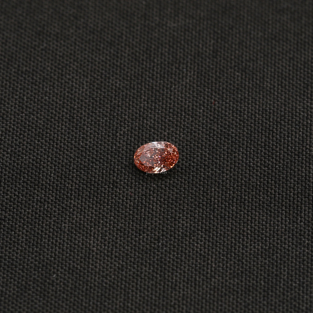 2 CT Oval Cut Pink Color Loose Diamond