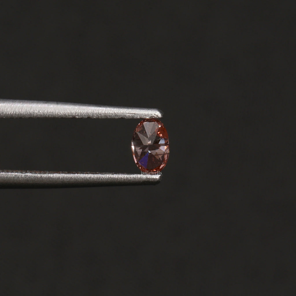 2 CT Oval Cut Pink Color Loose Diamond