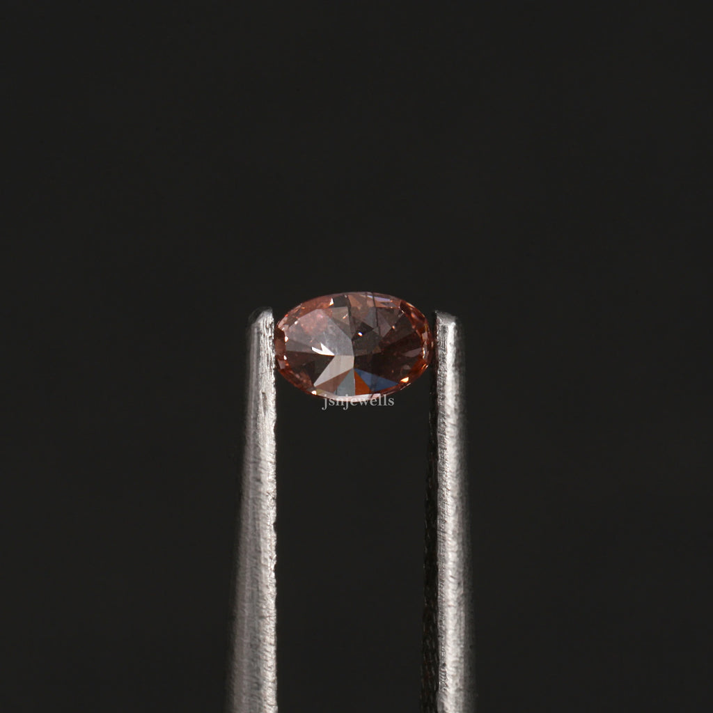 2 CT Oval Cut Pink Color Loose Diamond