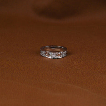 Round Cut Lab Grown Diamond Wedding Band For Men's