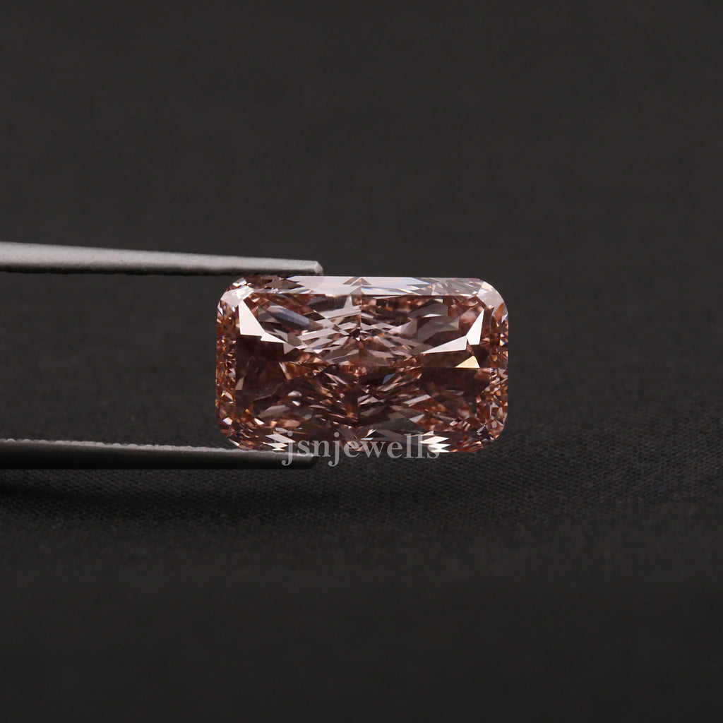 2 Carat Radiant Cut Pink Lab Grown Loose Diamond