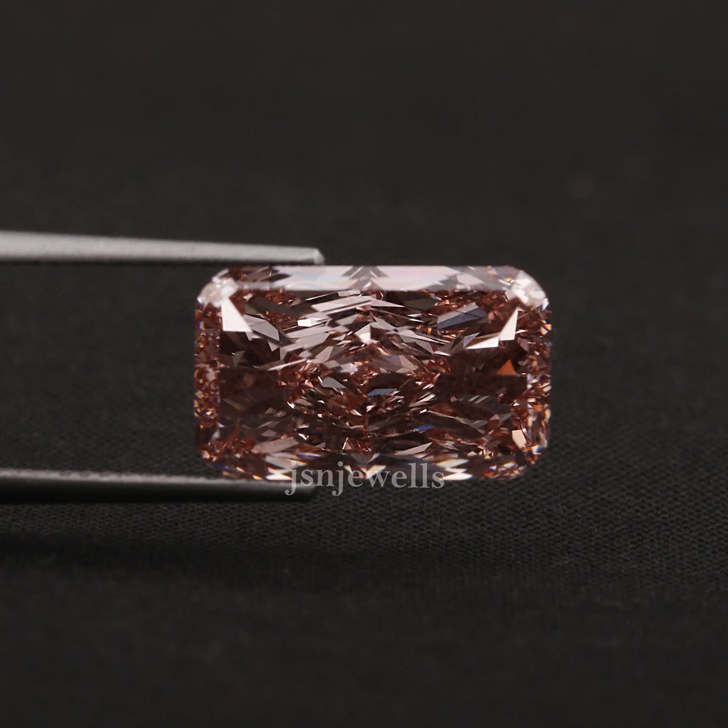 2 Carat Radiant Cut Pink Lab Grown Loose Diamond