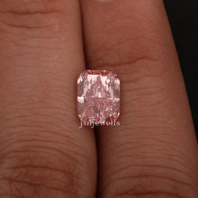 1 Carat Pink Radiant Cut Loose Lab Grown Diamond