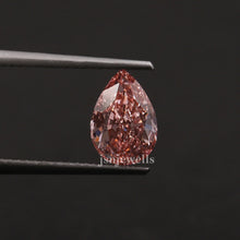 1.00 Carat Pink Pear Cut CVD Lab Grown Loose Diamond