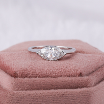 3 CT Marquise Cut Lab Diamond Solitaire Engagement Ring