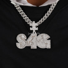 Moissanite Diamond Customise Name Rapper Hip Hop Pendant