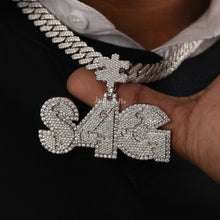 Moissanite Diamond Customise Name Rapper Hip Hop Pendant