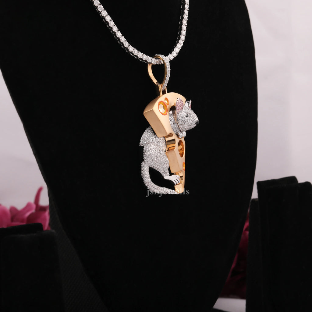 Customised Hip Hop Inspired VVS Moissanite Pendant