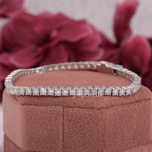 3MM Round Cut Diamond Eco Friendly Bridal Tennis Bracelet