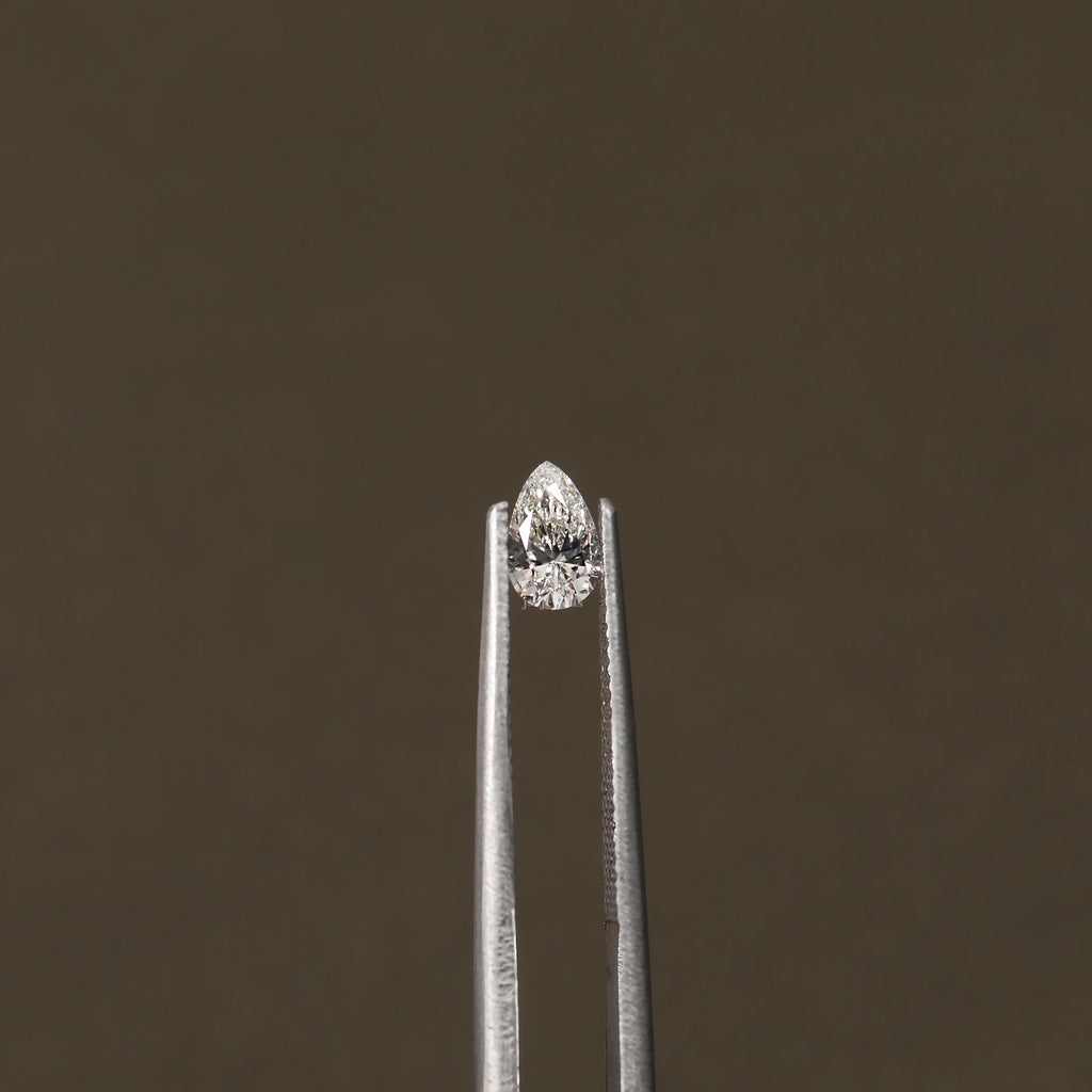 0.35 Carat VVS Clarity Pear Shape Loose Lab Grown Diamond White Color For Ring