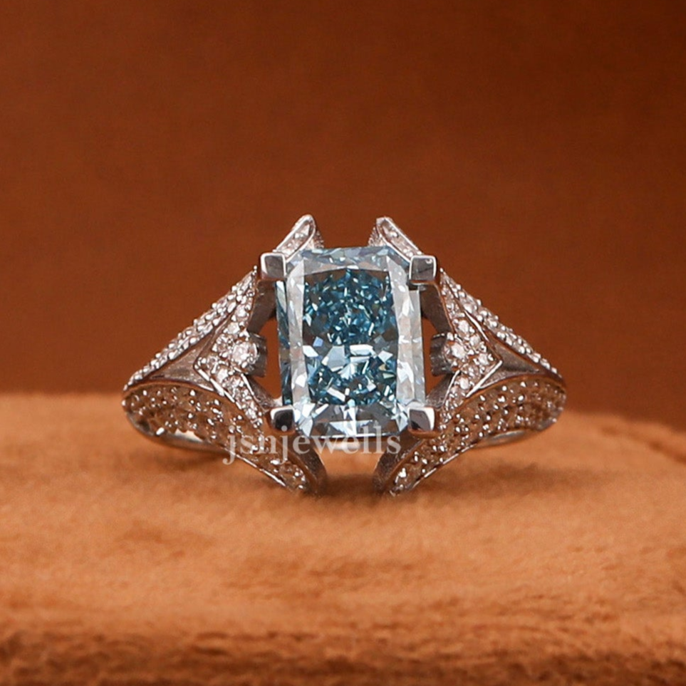 Luxury Lab-Grown Blue Diamond Jewelry