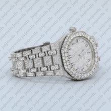 Hip Hop Style Micro Pave Moissanite Automatic Watch Fully Iced Out