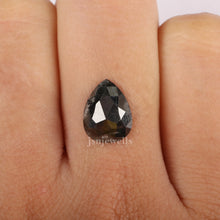 Salt and Pepper 5 Ct Pear Cut Eco Friendly Loose Diamond