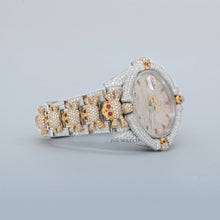 Fully Iced Out 2-Tone Moissanite Hip Hop Watch For Women's