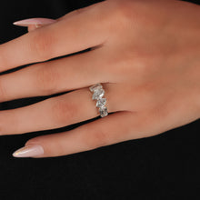 Lab Grown Diamond 4 Stone Bezel Setting Stacking Ring For Her