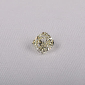 8MM Light Yellow Cushion Cut Conflict Free Loose Diamond