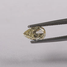 3 Carat Light Yellow Pear Cut Lab Grown Loose Diamond