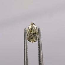 3 Carat Light Yellow Pear Cut Lab Grown Loose Diamond