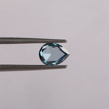 1 Carat Portrait Pear Cut Blue CVD Lab Grown Loose Diamond