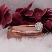 Lab Grown Diamond Buckle Style Bangle Bracelet For Women