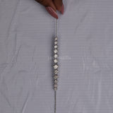 Round Cut Lab Grown Diamond Half Tennis Bracelet