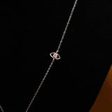 Pink Radiant Cut Lab Grown Diamond Dainty Halo Pendant Necklace