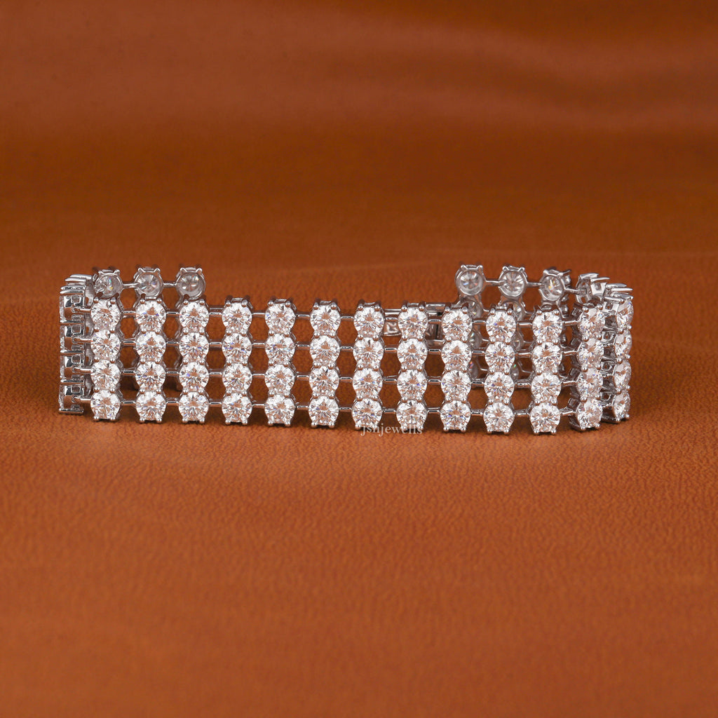 48 TCW Moissanite Luxury Bracelet