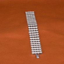 Round Cut Moissanite Diamond Tennis Bracelet For Men