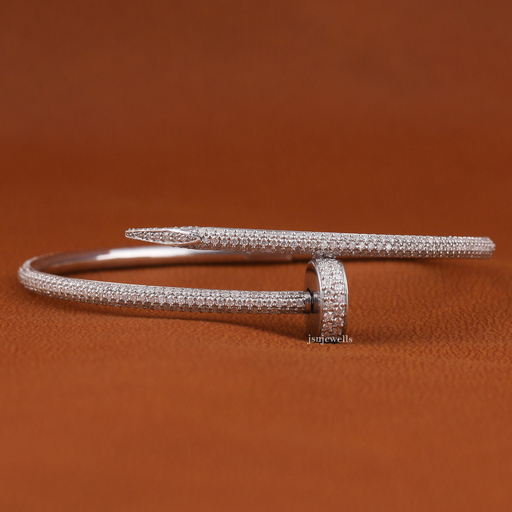 Moissanite Diamond Bangle Bracelet