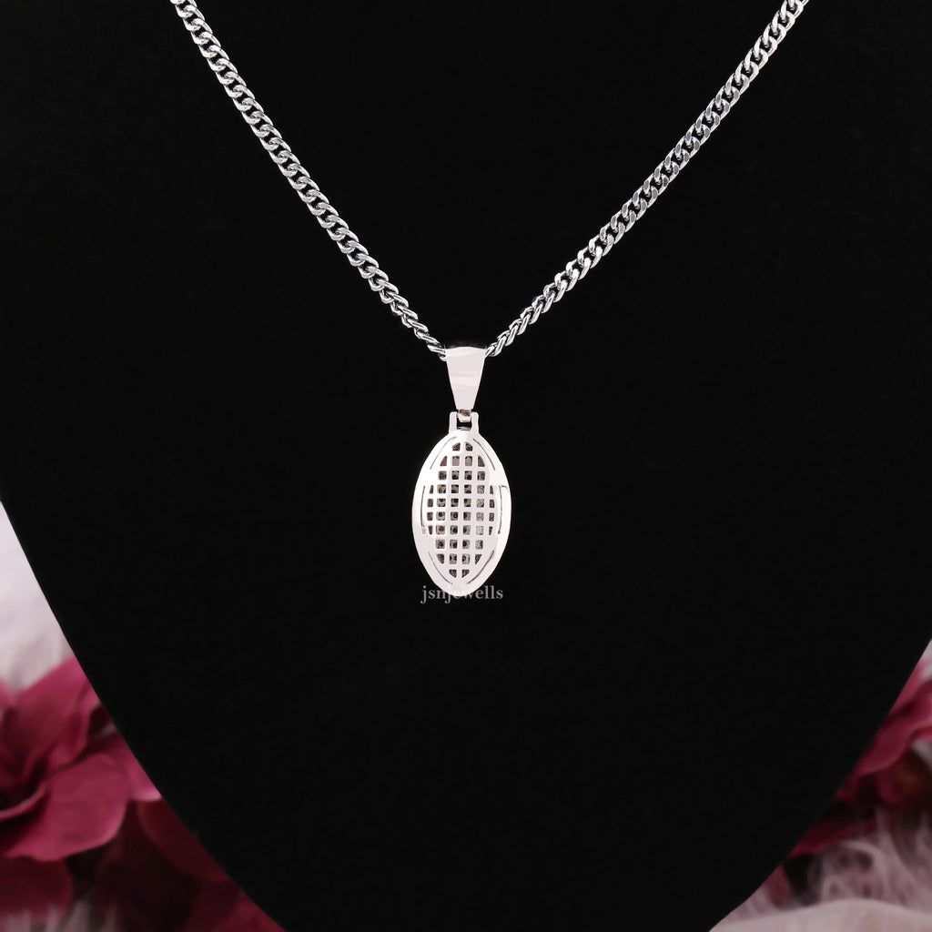 Round Cut VVS Clarity Lab Grown Diamond Drop Minimal Pendant For Women's