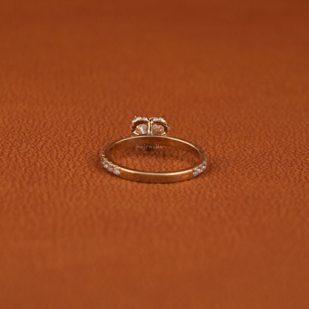 Heart Cut Lab Created Diamond Hidden Halo Ring For Gift