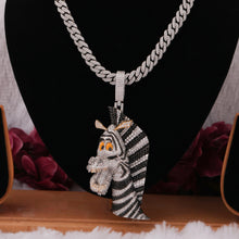 Customised Zebra Shaped Hip Hop Pendant