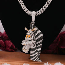 Customised Zebra Shaped Hip Hop Pendant