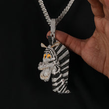 Customised Zebra Shaped Hip Hop Pendant