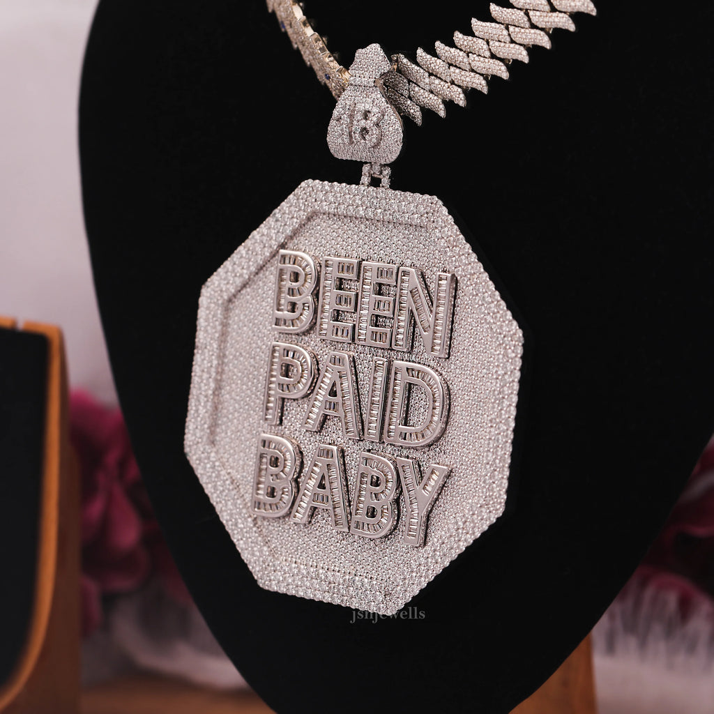 Personalised Been Paid Baby Hip Hop Pendant